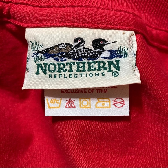 Vintage Northern Reflections T shirt Red Size Large - Picture 4 of 4
